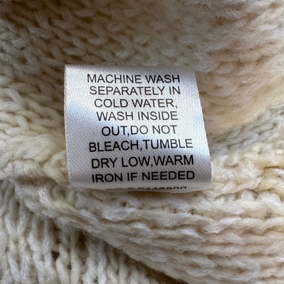 SHOW ME YOUR MUMU Long Canyon Geo Fringe Cream Knit Sweater | XS - Picture 10 of 12